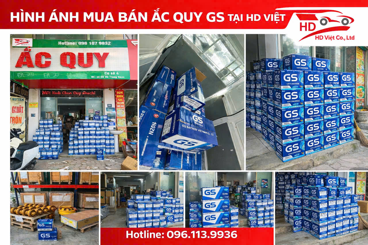 Hàng hoá ắc quy GS tại kho của chúng tôi